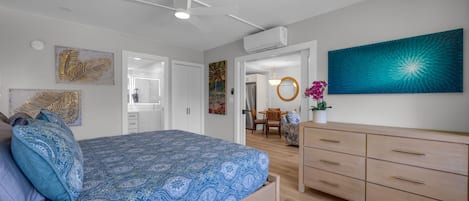 Condo de lujo, vista al jardín, junto a la playa | Cortinas blackout y wifi gratis