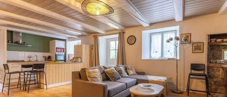 Fernseher, Kamin