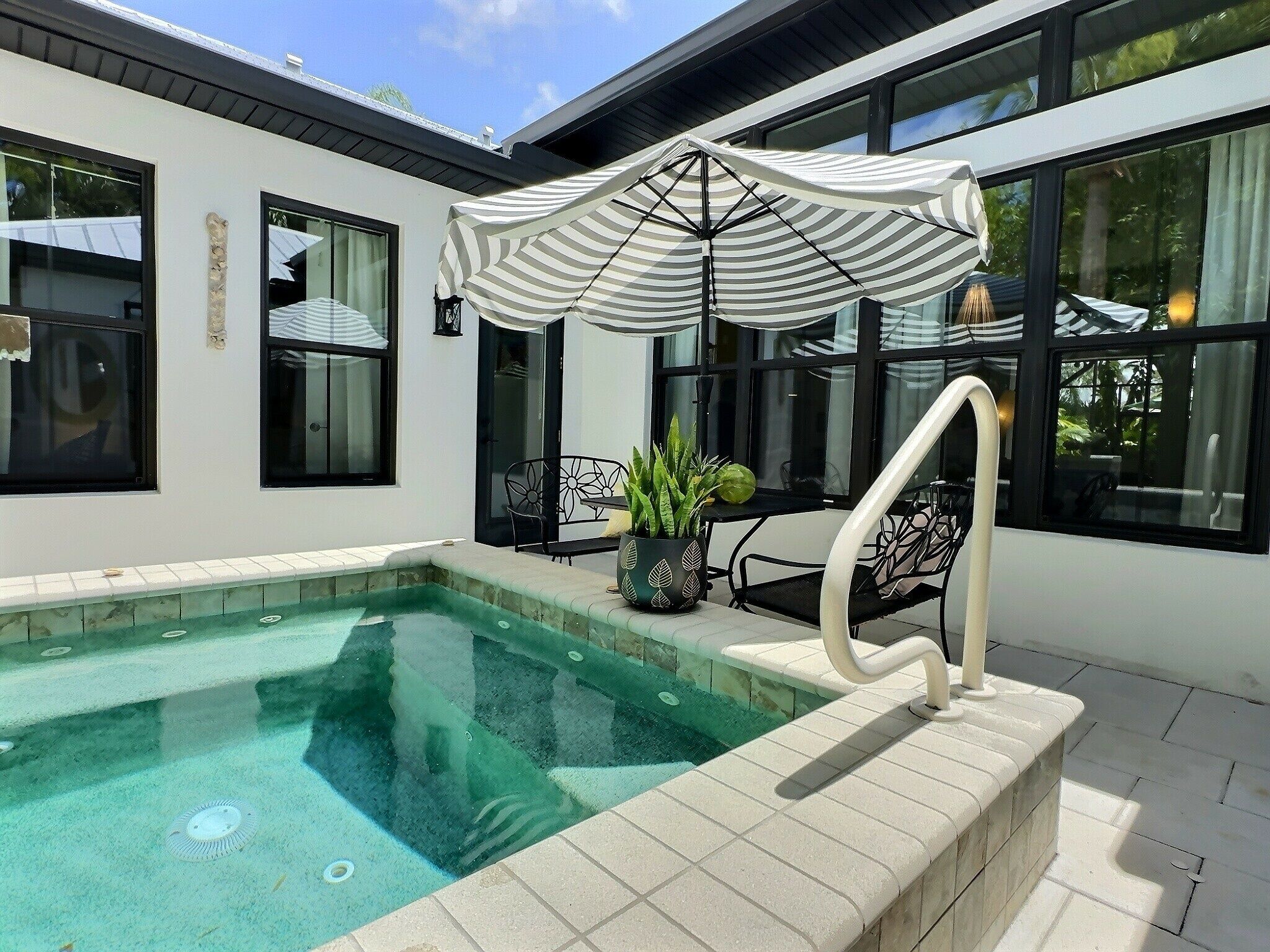 A heated pool