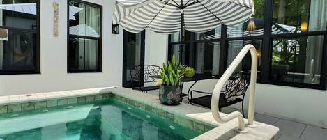 A heated pool