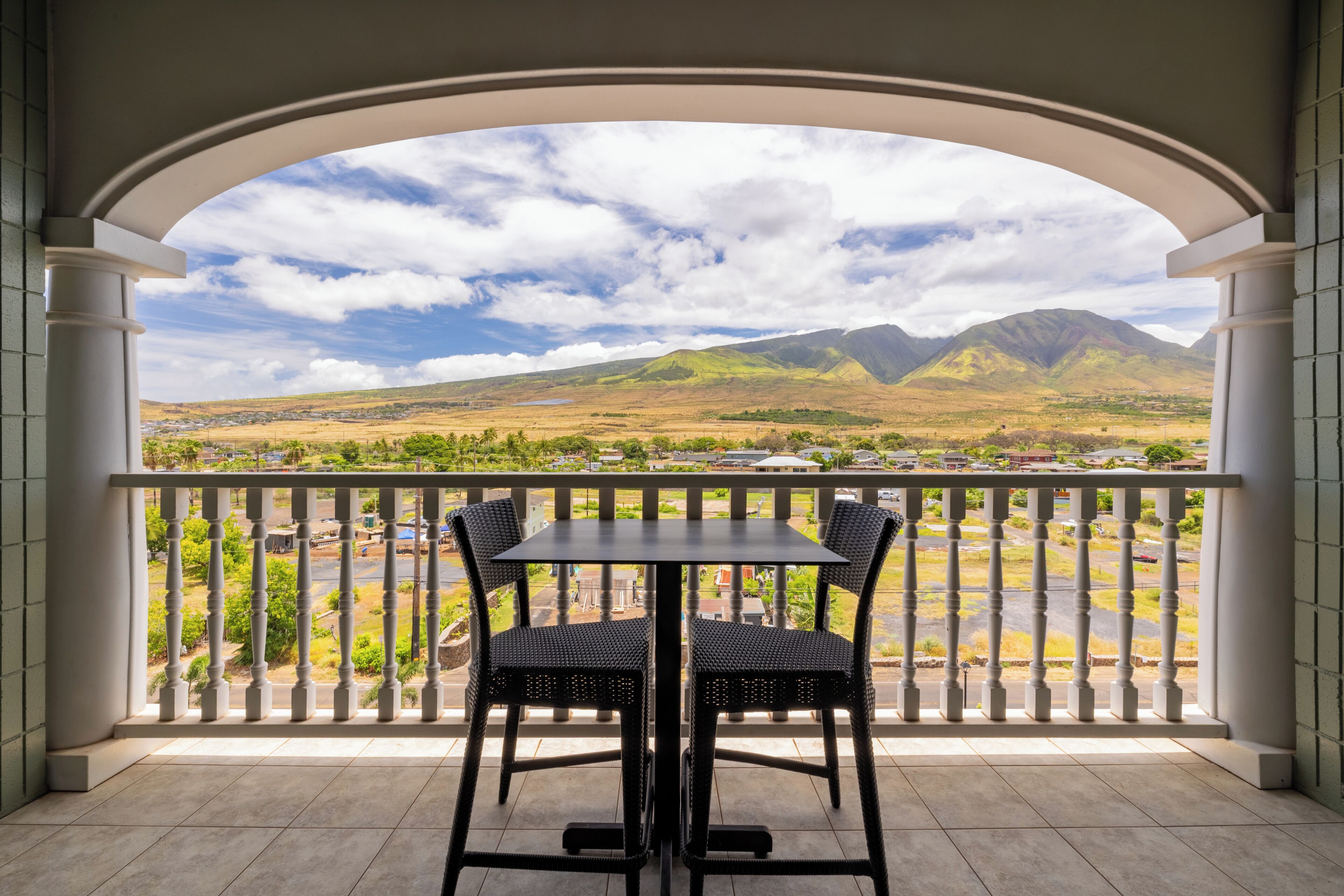 Studio, cuisine, vue montagne | Vue depuis le balcon