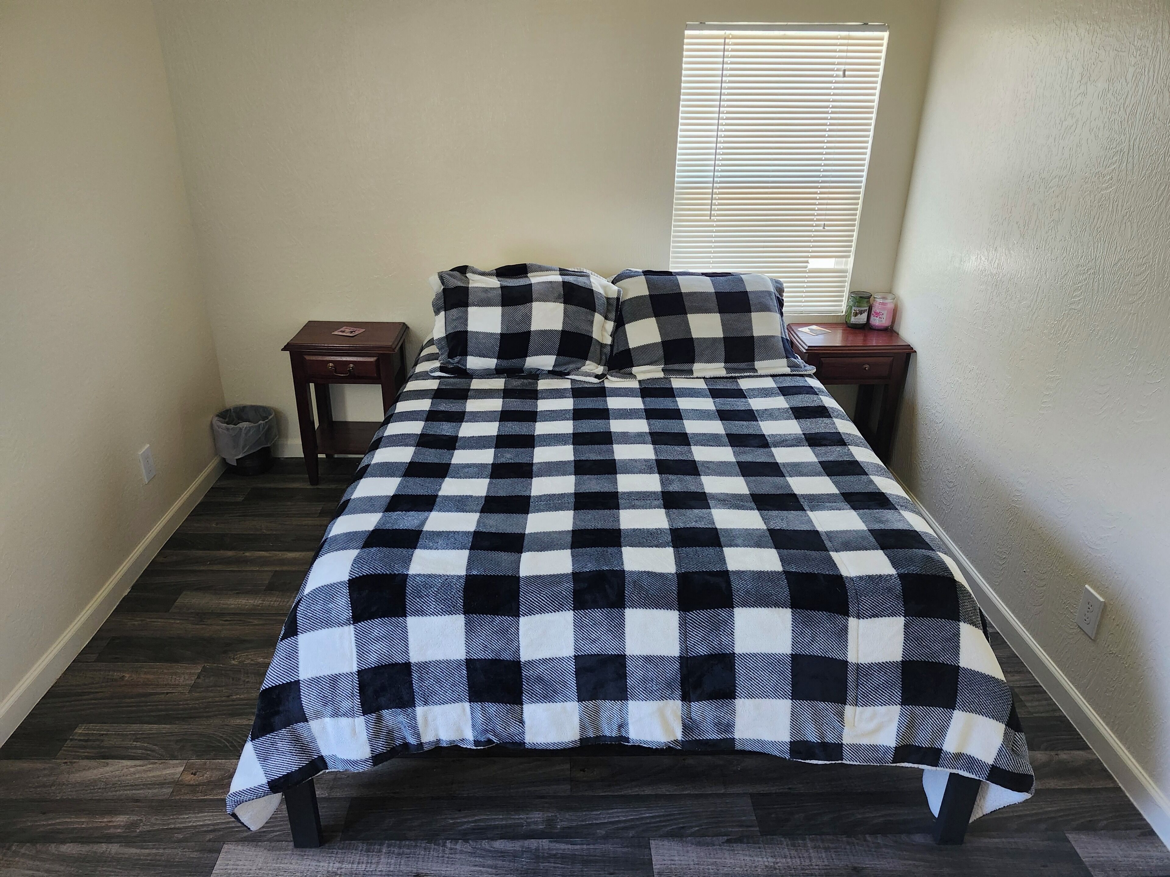 1 bedroom, desk, iron/ironing board, travel crib