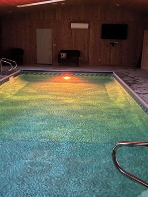 Pool - Indoor Heated Pool inside Spacious 4-bedroom house in serene Escanaba with AC (Escanaba)