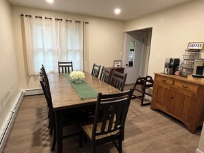 Dining - Indoor Heated Pool inside Spacious 4-bedroom house in serene Escanaba with AC (Escanaba)