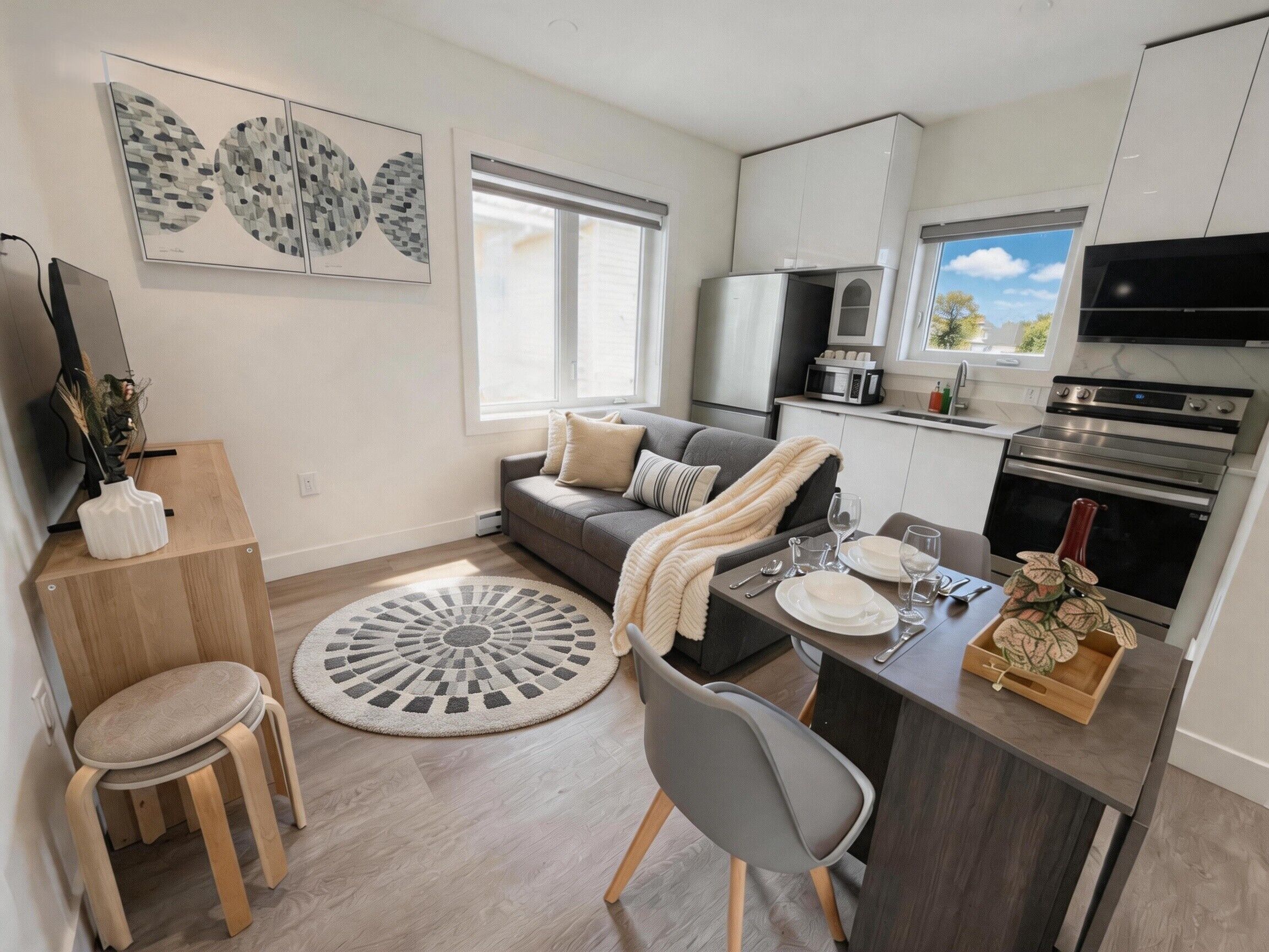 Appartamento Comfort, 2 camere da letto, non fumatori, cucina | Area soggiorno