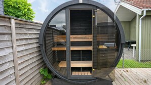 Terrace/patio - Nice home in Otterup with sauna (Otterup)
