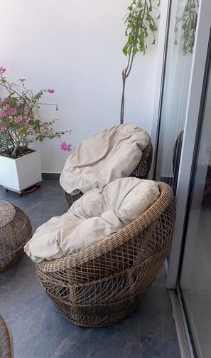 Comfort kamer, balkon, uitzicht op tuin | Interieur