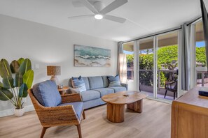 Luxury Condo, Garden View | Living area - 2 2 New Designer Beachside Resort Vistas (Kihei)