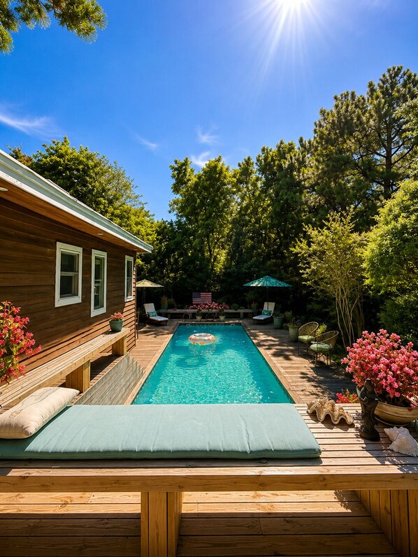Pool - Pines Pool House - 3 Minute Walk to Harbor! (Fire Island)