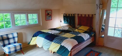La Salamandre Vacation Rental, consisting of two houses. Farm built by Francis I in 1537