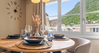 AlpsView Amber/FreeParking/AC/Andermatt/Lucerne