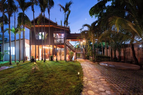 Authentic Khmer Home • Pavilion & Tropical Garden