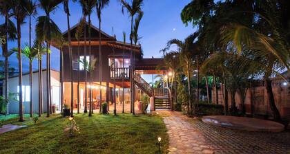 Authentic Khmer Home • Pavilion & Tropical Garden