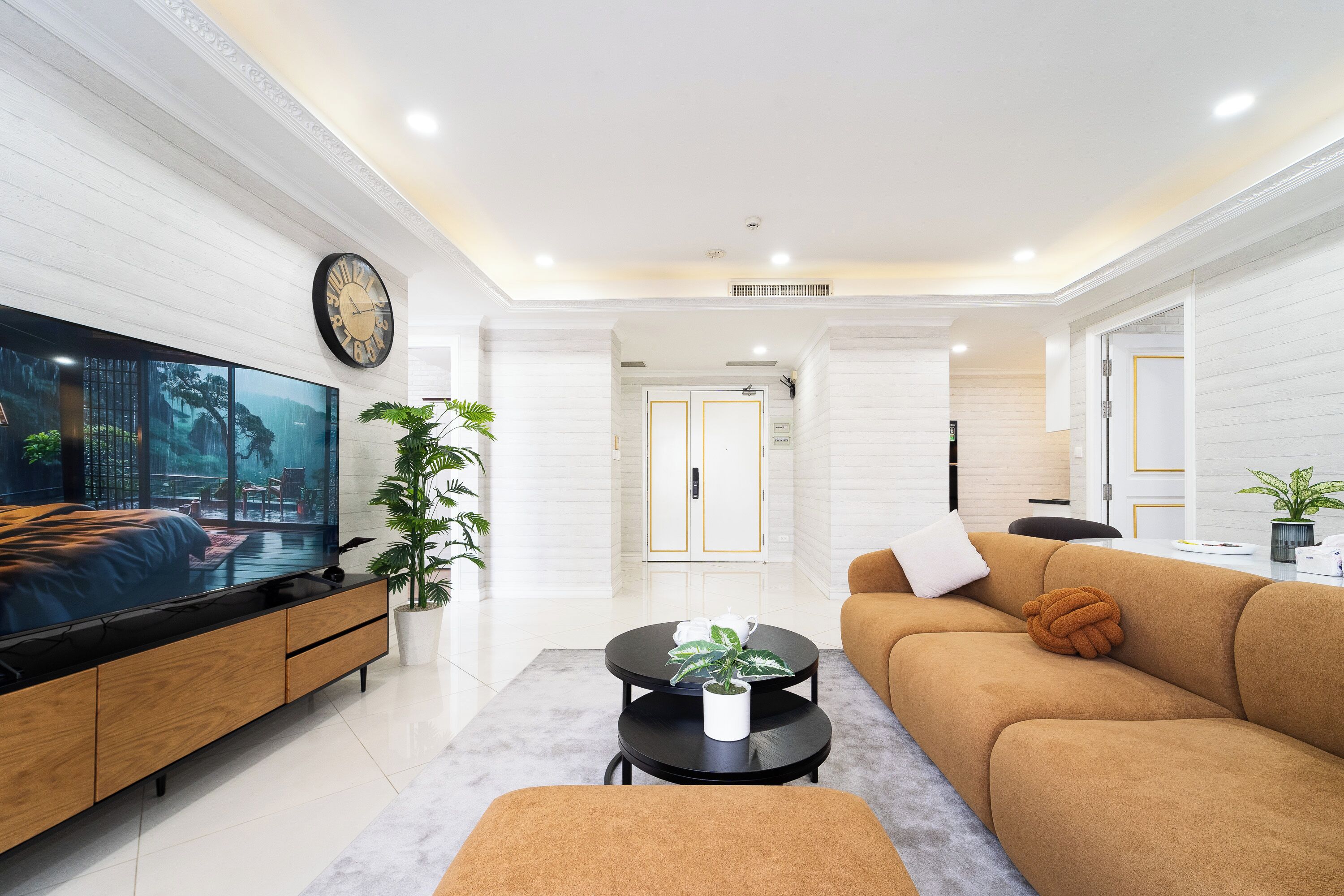 Comfort Apartment, City View | Living area