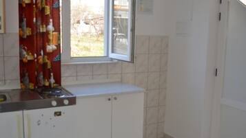 Apartment (One Bedroom Apartment with Terrace) | Private kitchen | Fridge