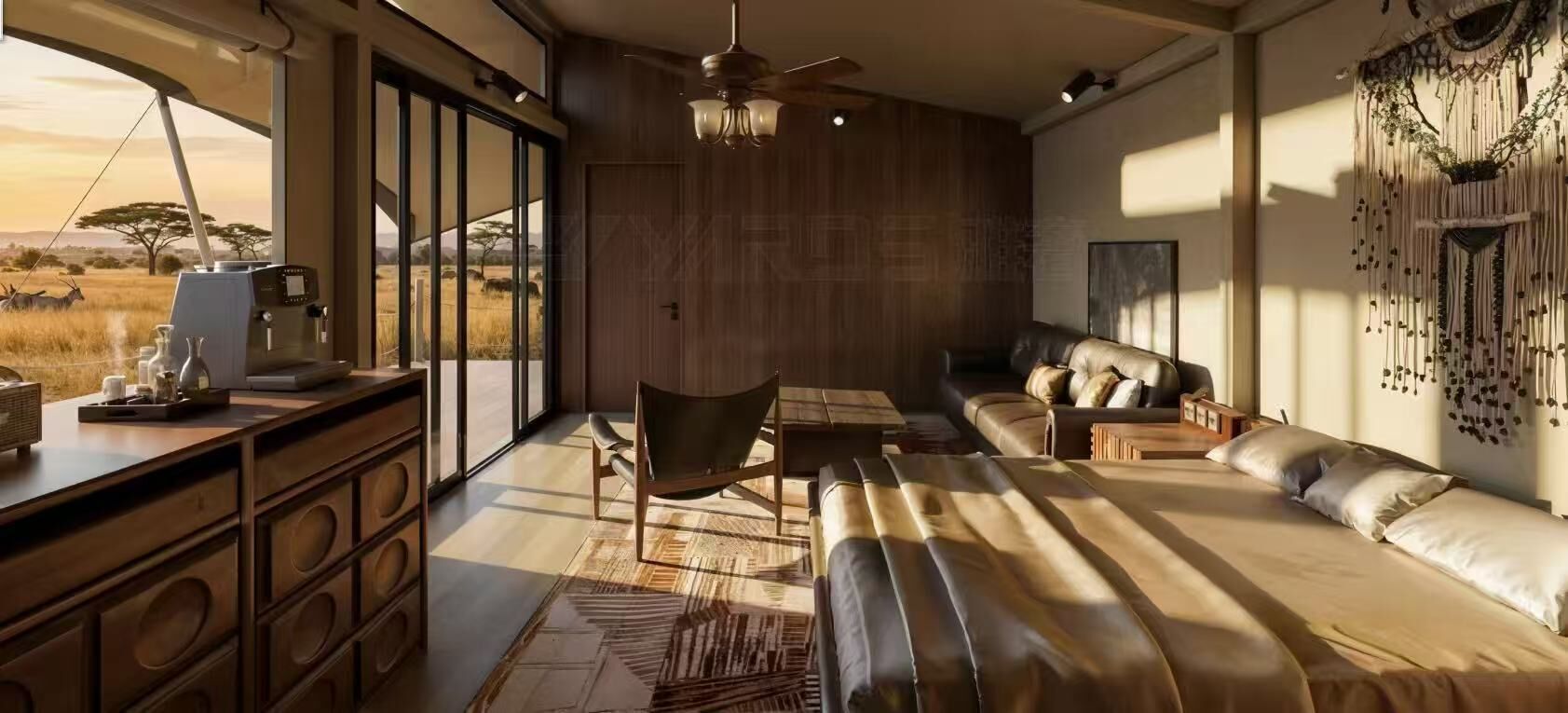 Comfort kamer, 1 twee- of 2 eenpersoonsbedden, uitzicht op tuin | Interieur