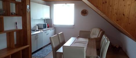 Apartment (Two Bedroom Apartment with Balcony) | Private kitchen | Fridge