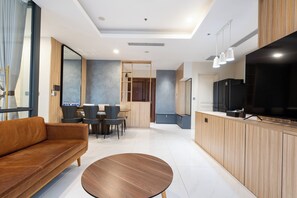 Comfort Apartment, City View | Living area - Thien Vi Lancaster D1 Walk to City Center (Saigon Ward)
