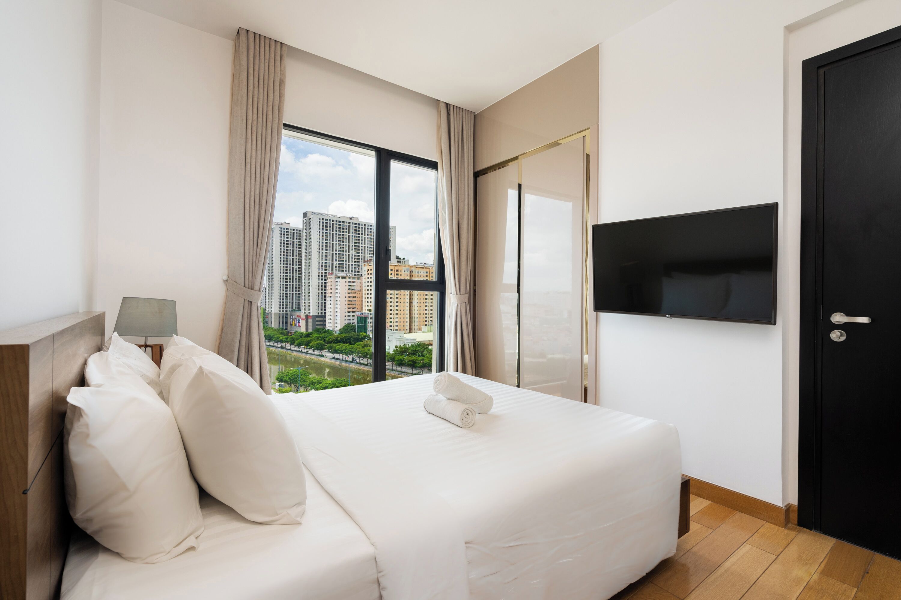 Luxury-Apartment, Stadtblick