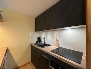 Coffee/tea maker, fridge, microwave, oven - Comfortable duplex apartment - 7 guests (Châtel)