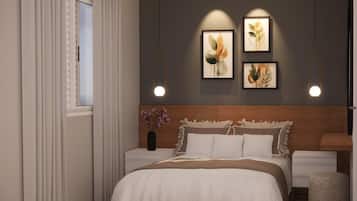 Apartamento | Cortinas blackout, Wi-Fi de cortesia