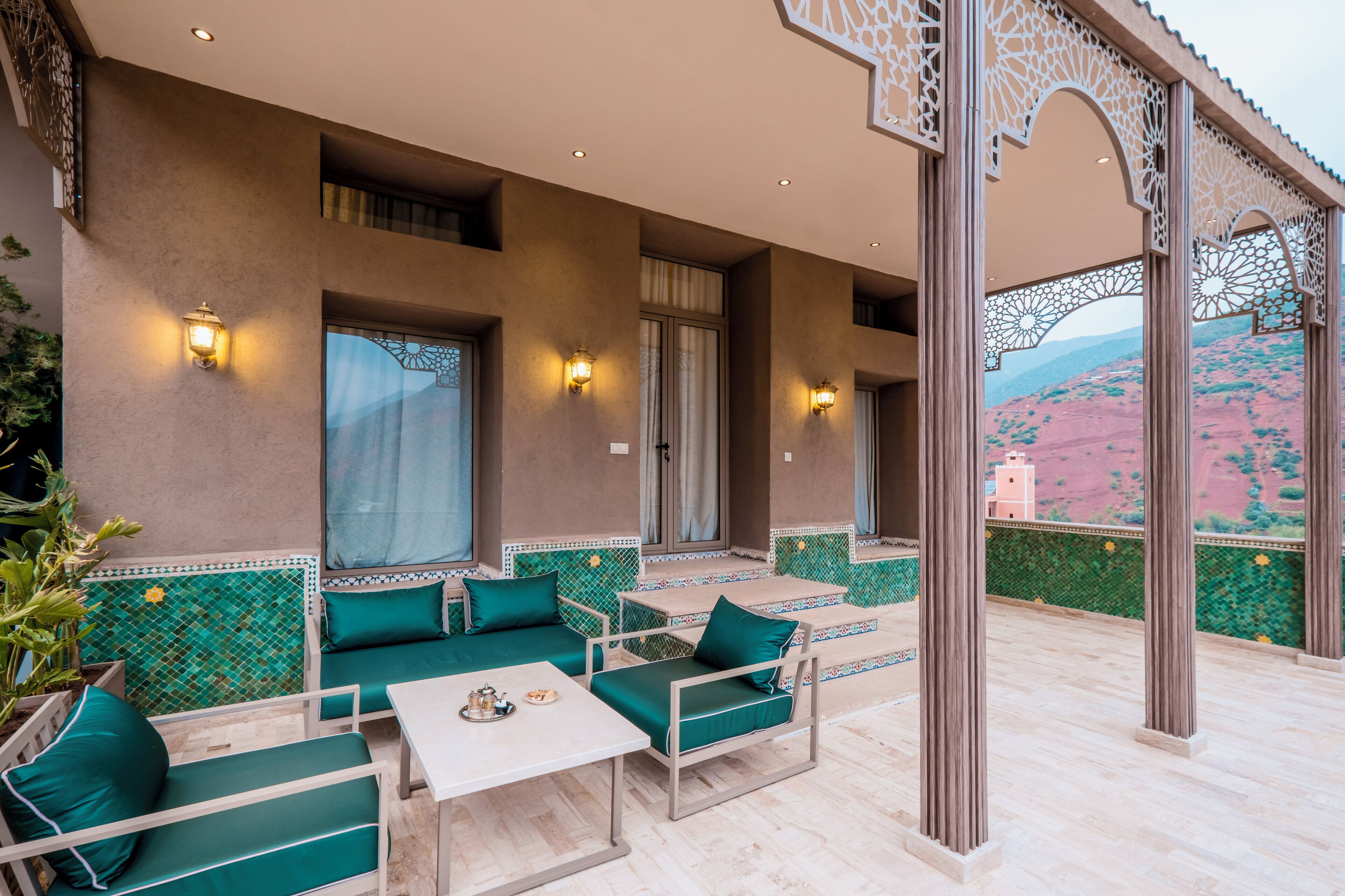 Suite Présidentielle, vue montagne | Terrasse/Patio