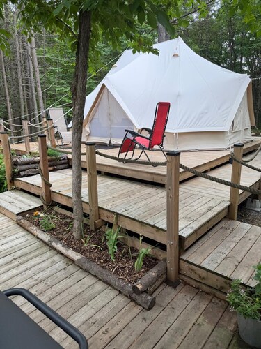 Experience Glamorous Camping in the Woods at Hillcrest
