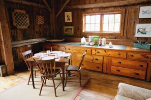 Dining - Thistledown Farm's Pennysworth Lodge - An 1800s barn (Waldoboro)