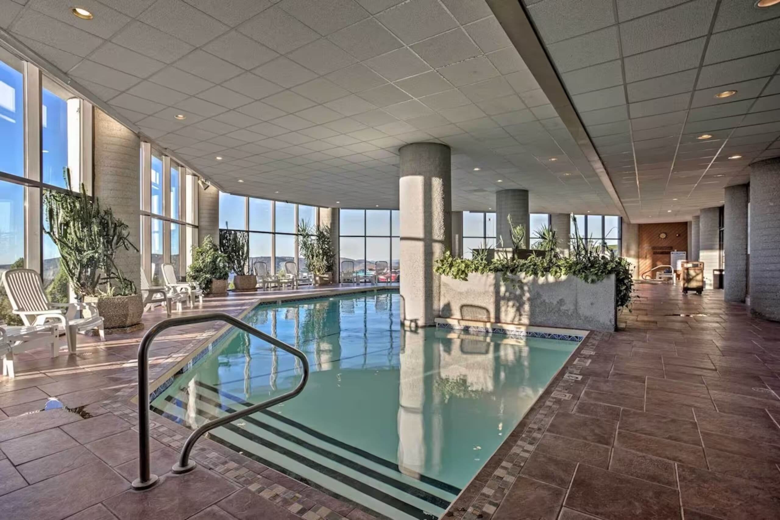 Indoor pool, a heated pool