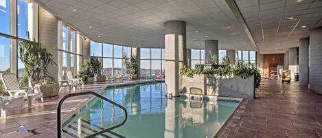 Indoor pool, a heated pool