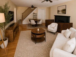 Smart TV, fireplace - Walk to Berkeley Springs Downtown: Cozy 2BR Home with Fireplace. (Berkeley Springs)