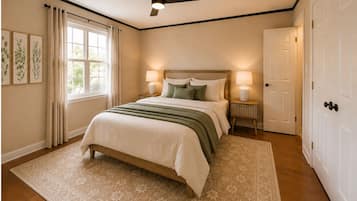 2 slaapkamers, een bureau, gratis wifi, beddengoed