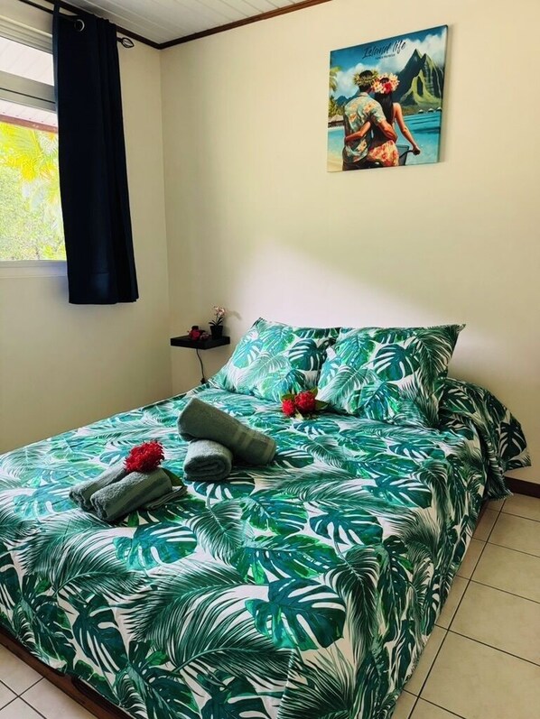Bed sheets - Ti'ai'rani Lodge - A Nature Getaway in Raiatea (Tumaraa)