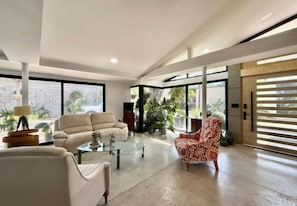 House, 5 Bedrooms, Accessible, Patio | Living area - Luxury Beachfront House Steps From the Sea (Puerto Colombia)