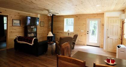Quiet cozy 2-bedroom cabin completely private and peaceful.
