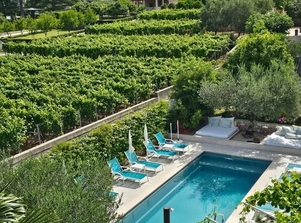 A heated pool
