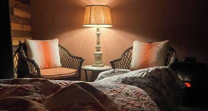 Enjoy nature in this 1-bedroom cabin with AC/Heat in rural Knoxville, Iowa.