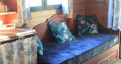 Roulotte de Charme avec jacuzzi privé Animaux de compagnie acceptés !