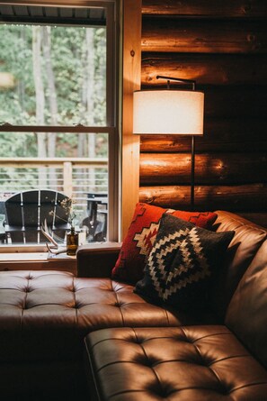 Smart TV, fireplace, books, stereo - Secluded cabin • New saltwater hot tub • Stream (Naples)
