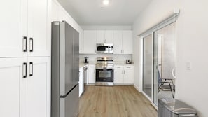 Fridge, dining tables - Landing | Incredible Studio, Gym, Clubhouse (North Las Vegas)