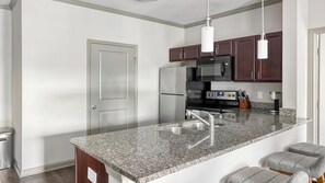 Fridge, dining tables - Landing | Spectacular 2BD, Gym, Clubhouse (Nashville)