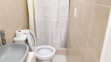 Towels, soap, toilet paper