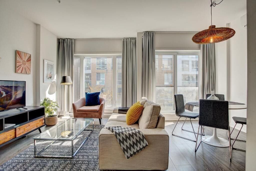 Apartamento Deluxe, balcón, vistas a la ciudad | Zona de estar