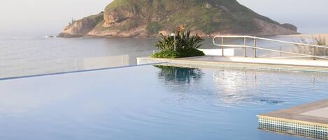 A heated pool