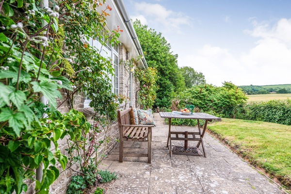 Greygles, Melcombe Bingham: The rear garden - a perfect spot to relax