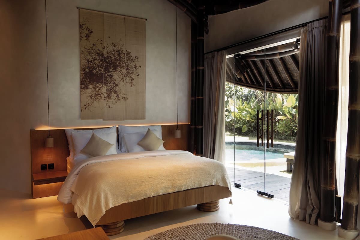 Vila Mewah, 2 kamar tidur, kolam renang pribadi | Seprai premium, tempat tidur Select Comfort, minibar, dan brankas