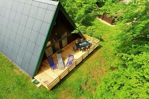Outdoor dining - Holiday home with 3 bedrooms (Bad Arolsen)