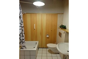 Shower, hair dryer