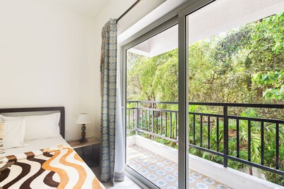 Bela Vista - 2BHK Balcony View Over Fields + Pool