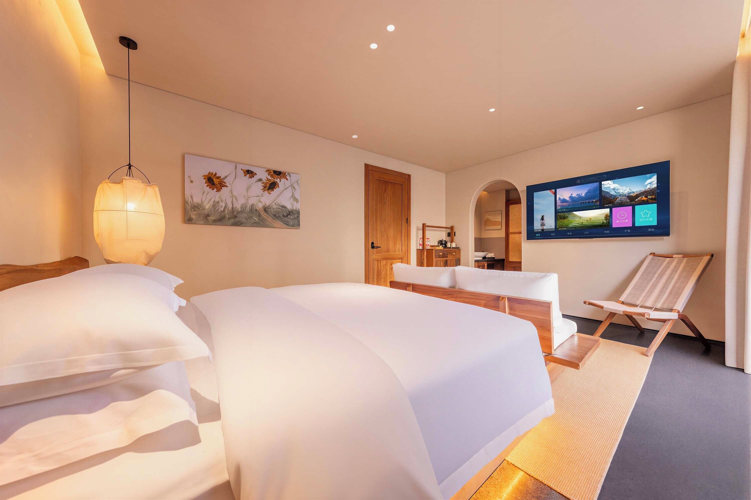 Deluxe Double Room, Hill View | Premium bedding, minibar, desk, laptop workspace